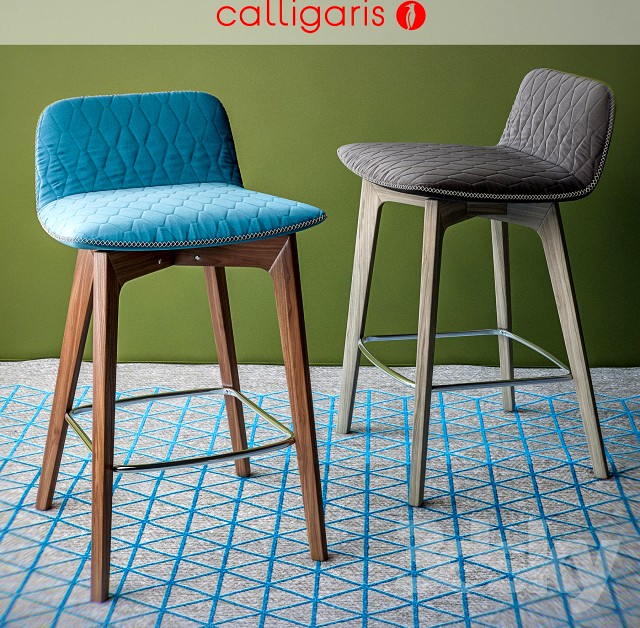 Calligaris bar stool SAMI stool. 3d model