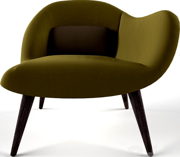 poliform mad chair 3d model