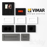 Sockets and switches Vimar Eikon Evo 3d model