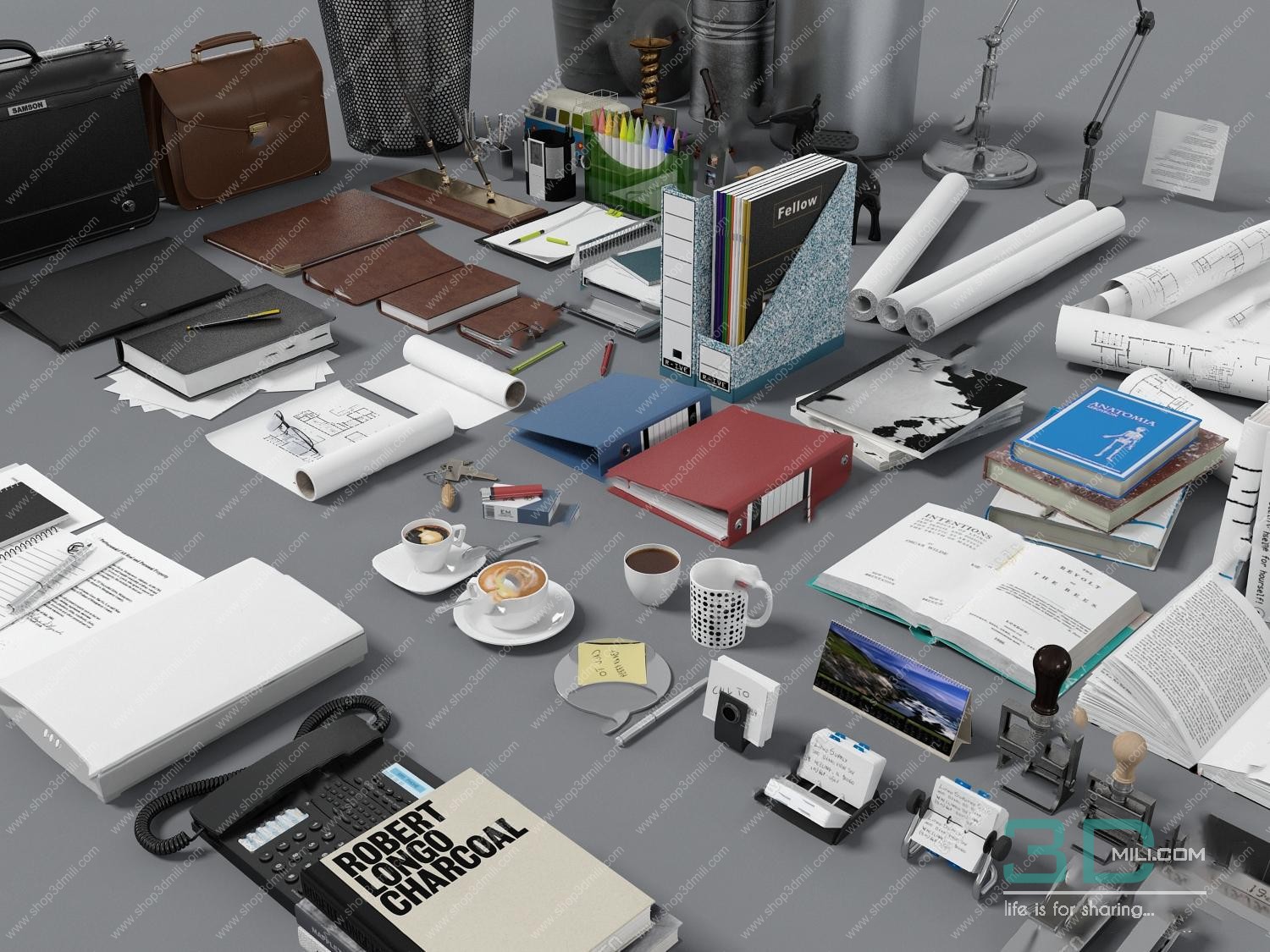 Office Supplies PRO Free Download 3DMili 2025 Download 3D Model