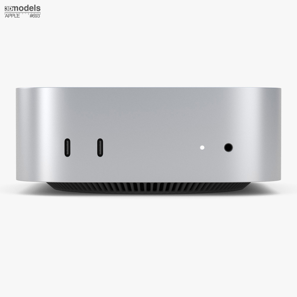 Apple Mac mini 2024 3DModell Herunterladen on