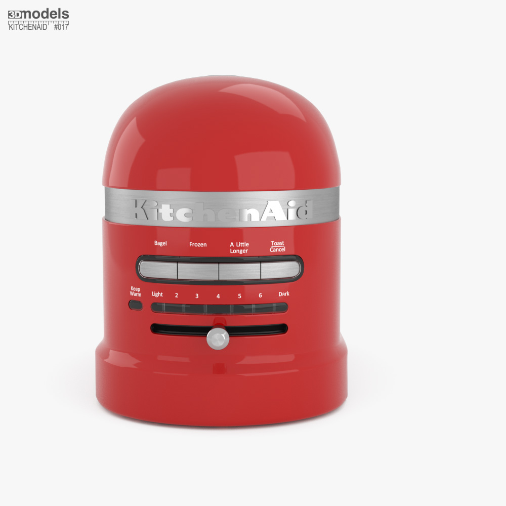 KitchenAid Pro Line 2 Slice Automatic Toaster Candy Apple Red 3D model