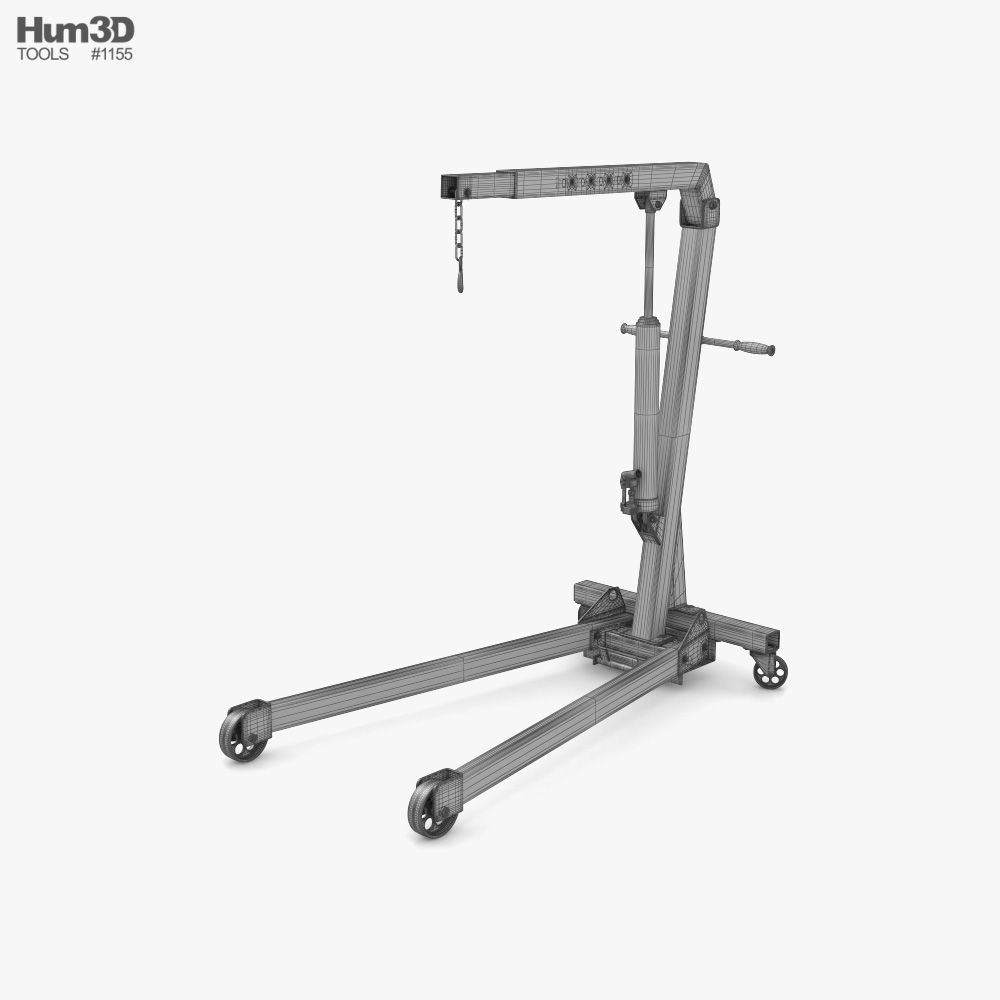 엔진 크레인 3D 모델 다운로드 도구 on