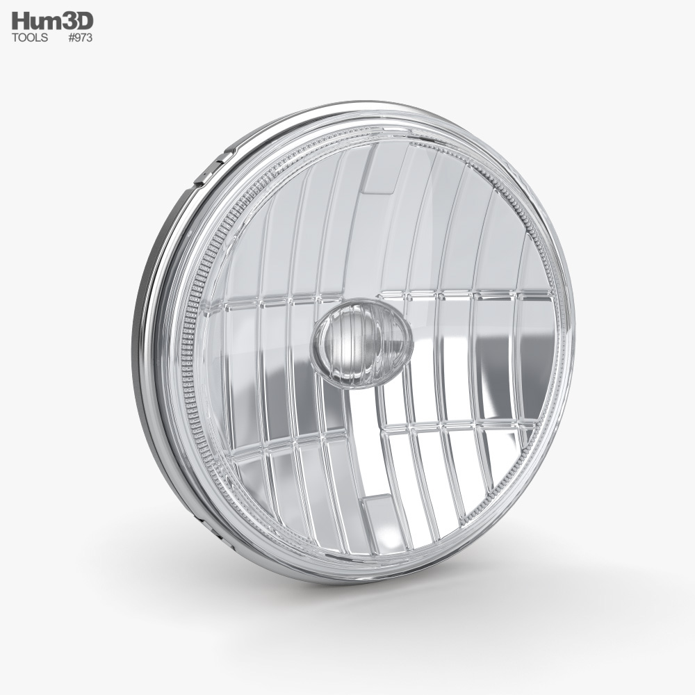 Optical Reflector LED Headlight 3D model - Download Vehicle equipment