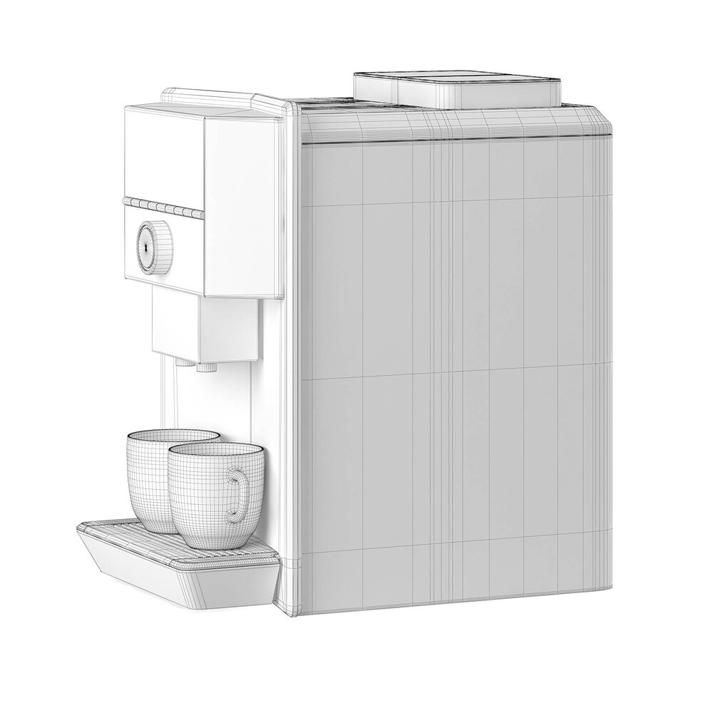 Black and Silver Espresso Coffee Machine Modelo 3D Baixar