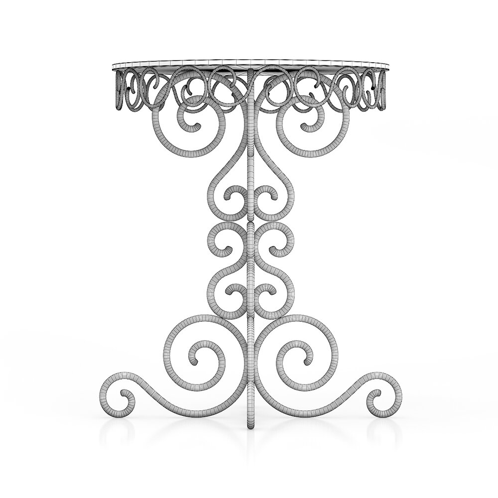 Classic Small White Coffee Table 3D model Download Table on