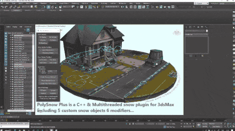Polysnow Plus For 3dsmax 多彩な雪表現が可能 C ベースで高速動作する3ds Max向けプラグイン