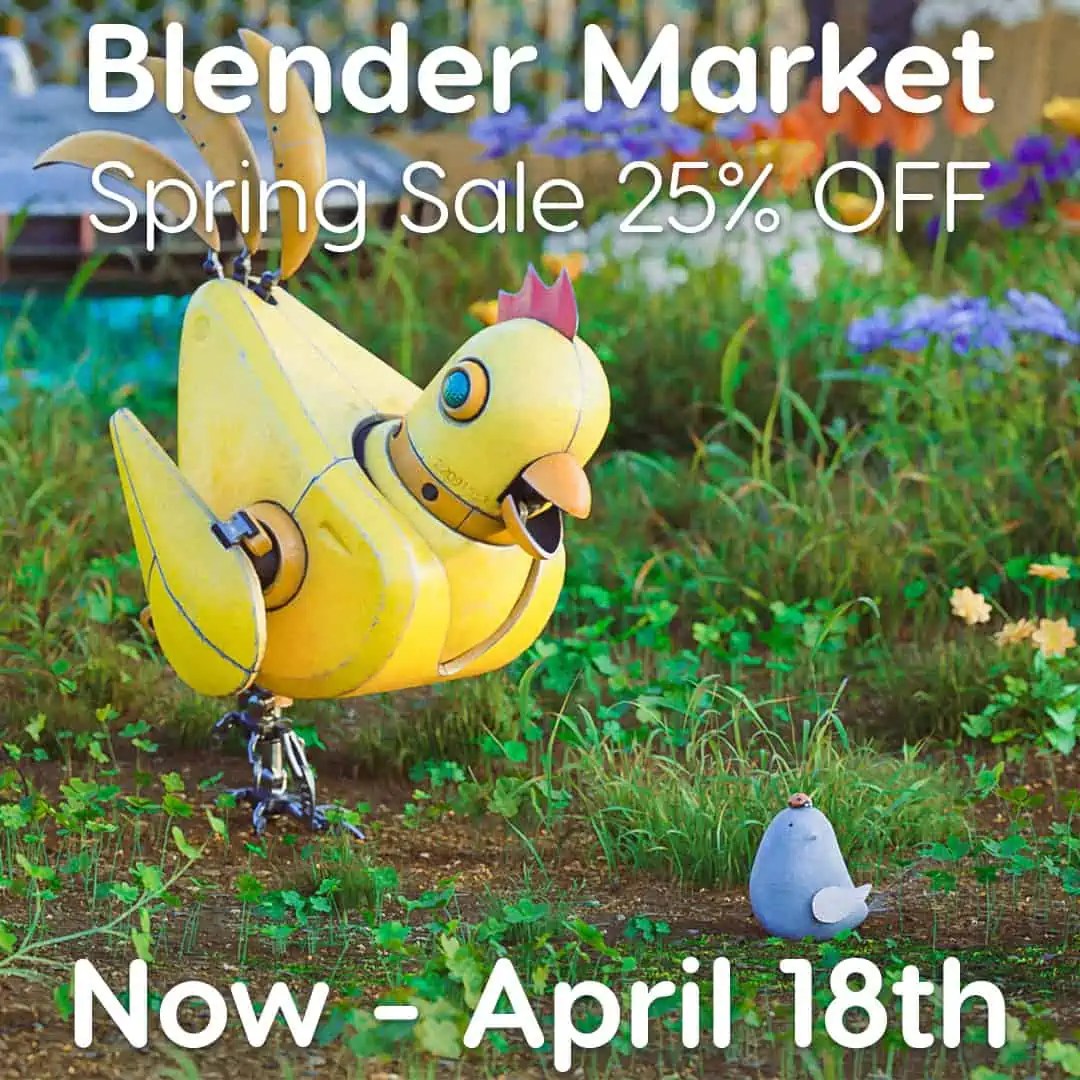 Blender Market Spring Sale 2022 Blender Marketで4月18日まで特定タグのついた全商品が25