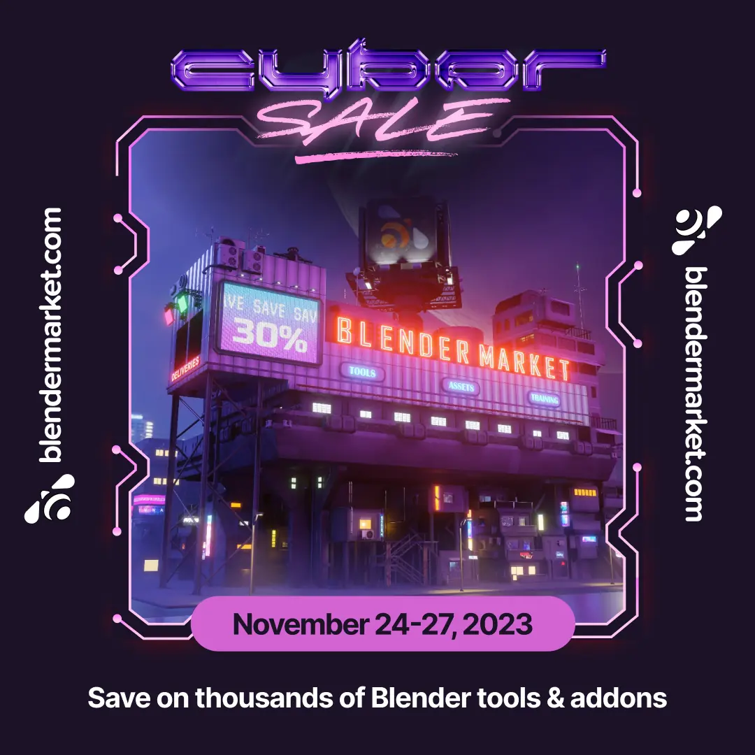 2023 Ultimate EndofYear Sales CGツール＆素材＆チュートリアルを買うなら今！ブラックフライデー＆サイバー