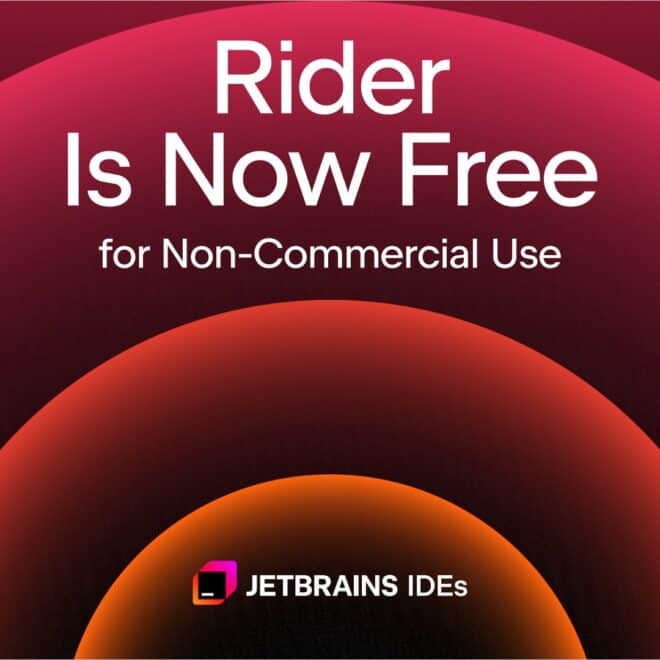Rider Free for use およびゲーム開発用 IDE！非商用に限り無料使用可能！