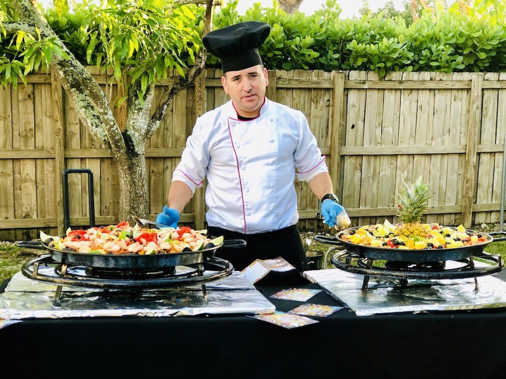 Paella Catering Miami. Chef de Paellas a Domicilio y para Eventos.