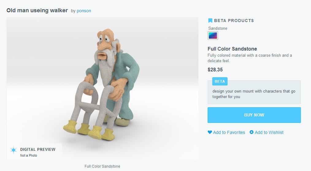Shapeways Announces New Full Color 3D Printable Plastic Material