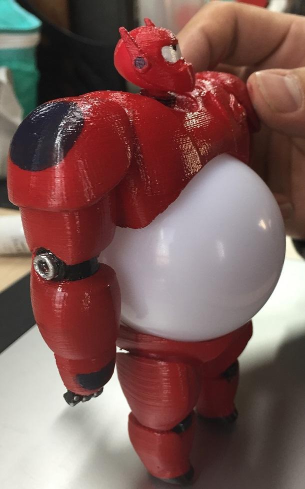 3Denovo Designs Unique 3D Printed Lamp of Baymax from Big Hero 6