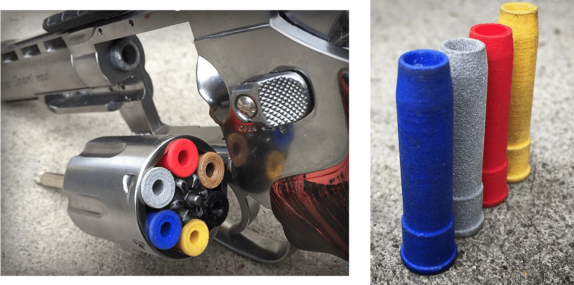 BrainExploderCreations 3D Prints Shotshells for Airsoft Revolvers