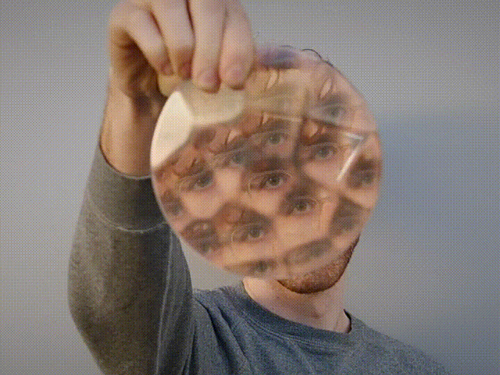 These 3D Printed Fun House Lenses Will Distort Your Face