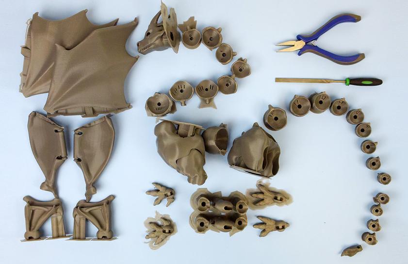 Meet Braq The Amazing Fully Articulated 3D Printed Dragon The Voice of 3D