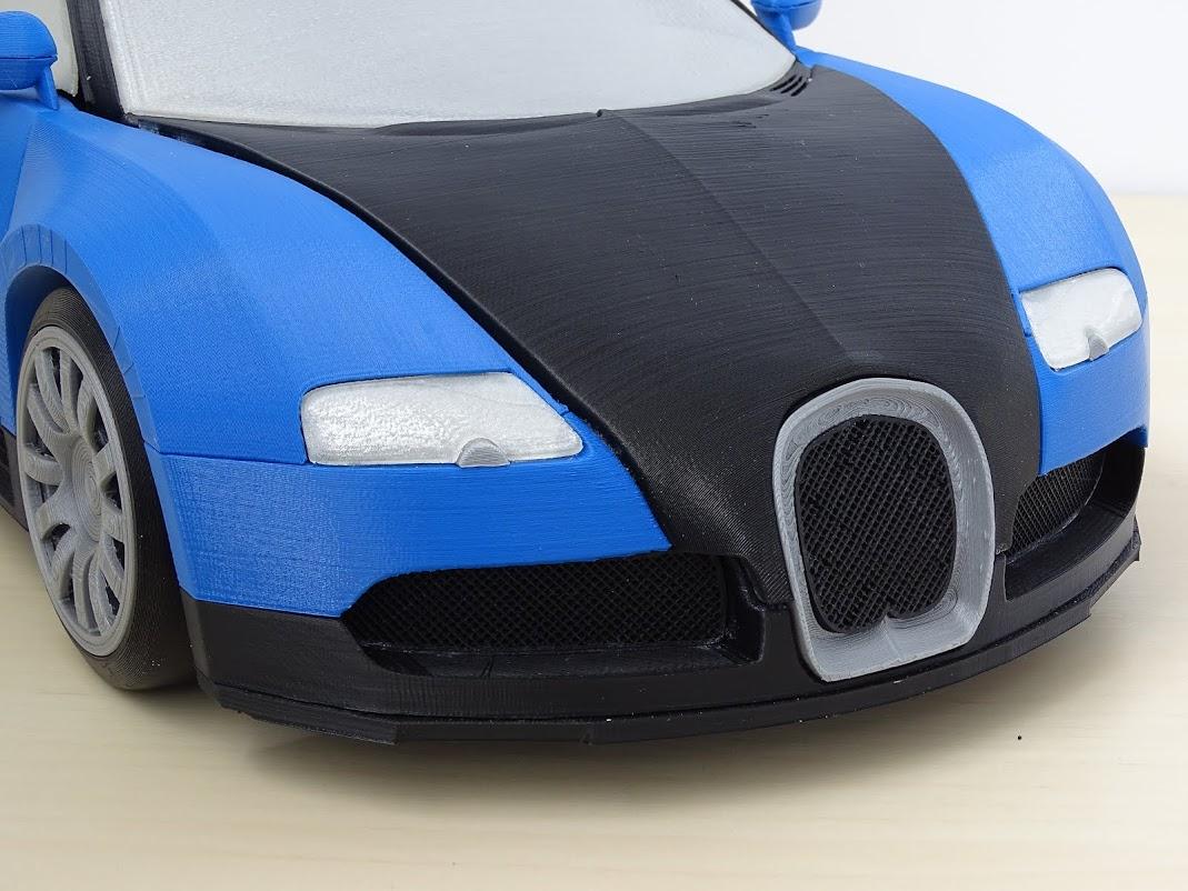 ‘HBot 3D’ 3D Prints an Amazing Bugatti Veyron 18 Scale