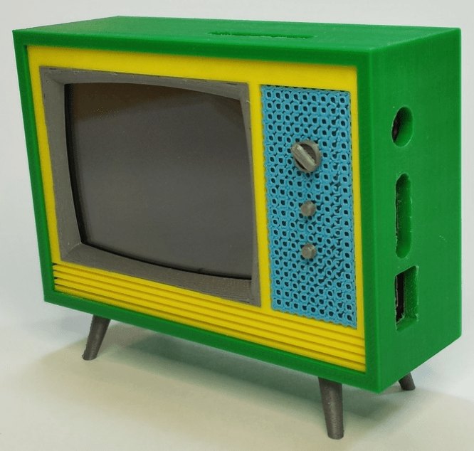 3D Print Your Own Retro Style Working Miniature Television Set