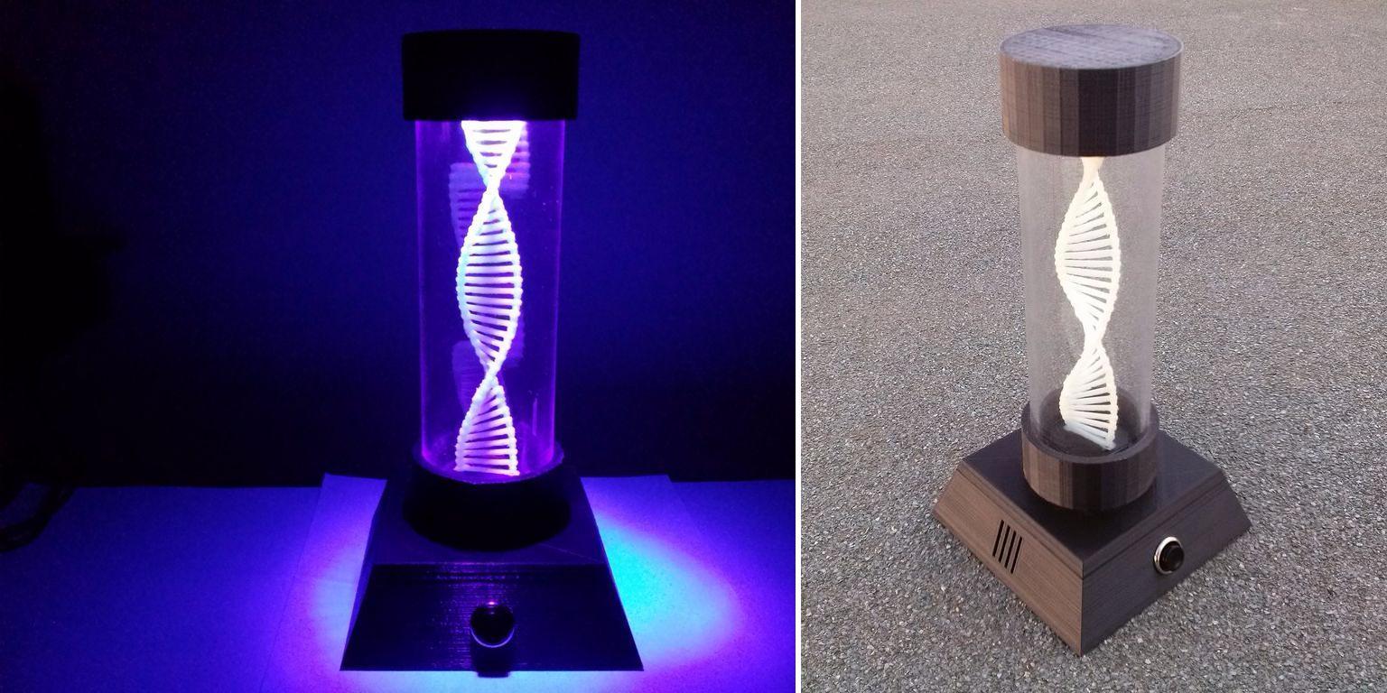 This 3D Printed "DNA Lamp" is Incredibly Mesmerizing to Stare At