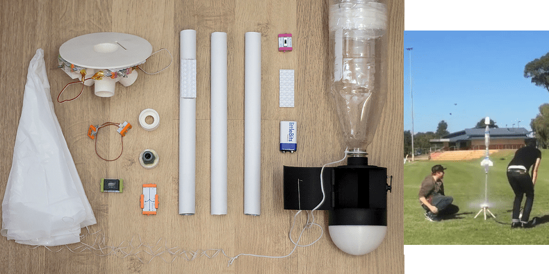 Australian Maker Creates Amazing 3D Printed Water Rocket Launching