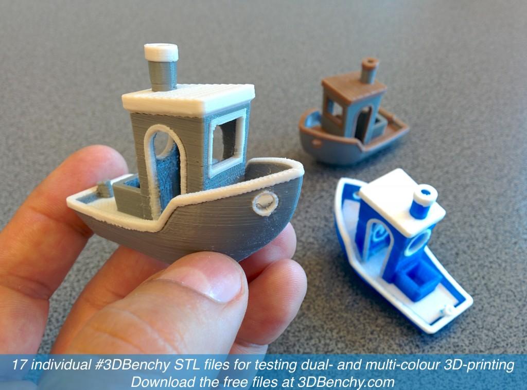 Creative Tools Releases New Dual Extrusion / MultiColor 3DBenchy for