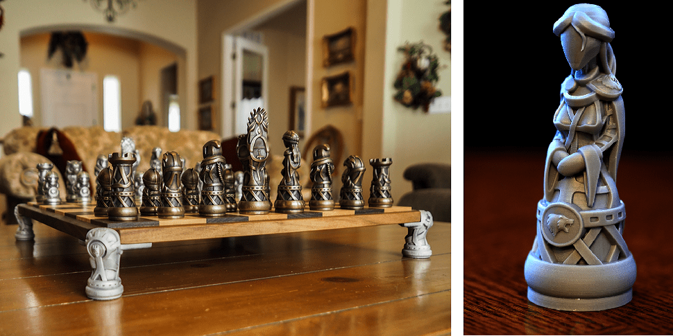3D Printed Molds for Pieces in Throne of Kings Chess Set - 3DPrint.com