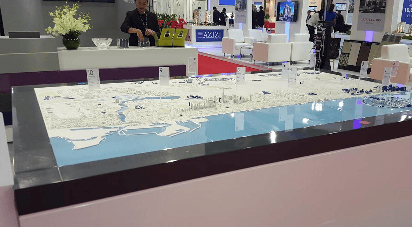 3D Printed Dubai Huge 3 x 2 Meter Model of the City is 3D Printed by