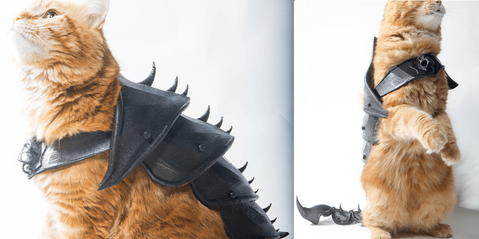 Make Sure Your Cat is Battle Ready With 3D Printed Cat Armor 3DPrint