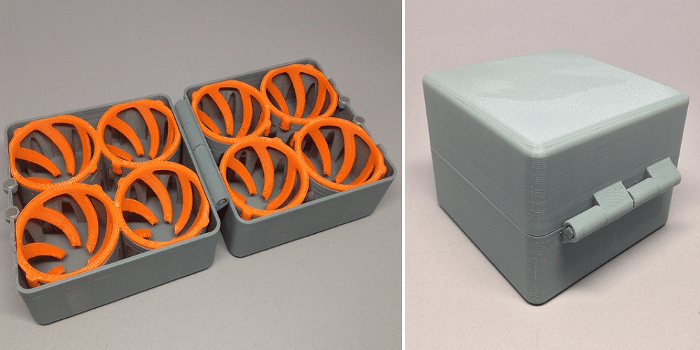 3D Printed Egg Carry Holder Securely Holds Four Eggs for Your Outdoor