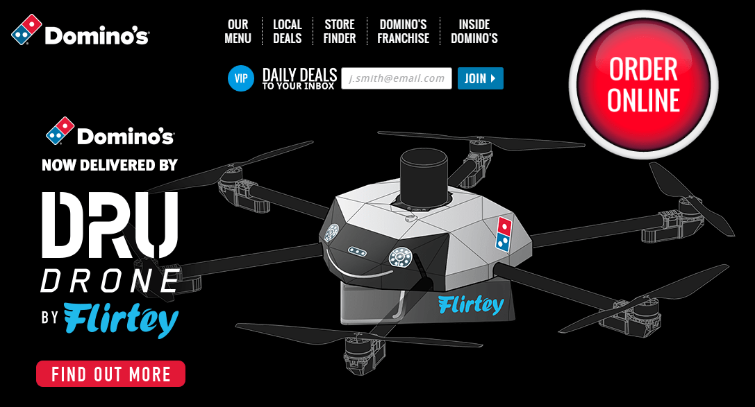 World's First Autonomous Drone Pizza Delivery Takes Place in New