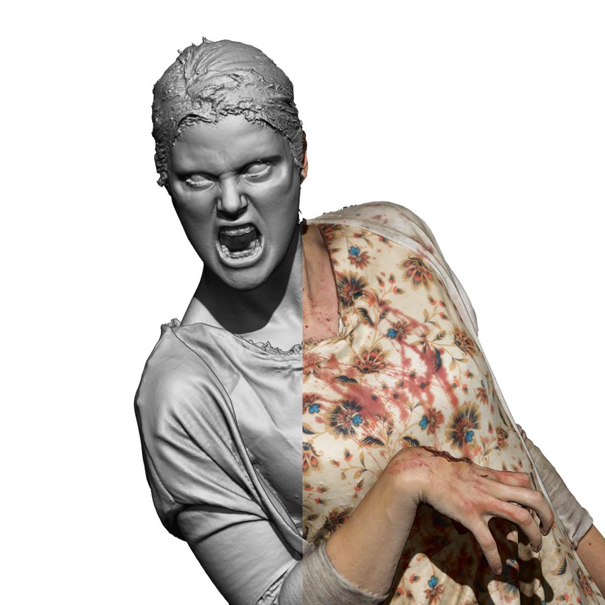 Frighteningly Realistic 3D Printable Zombies Created Via Photogrammetry