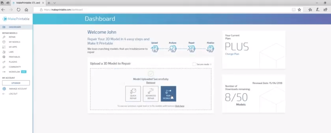 Workflows: New Building Tool from MakePrintable Repairs & Prepares 3D