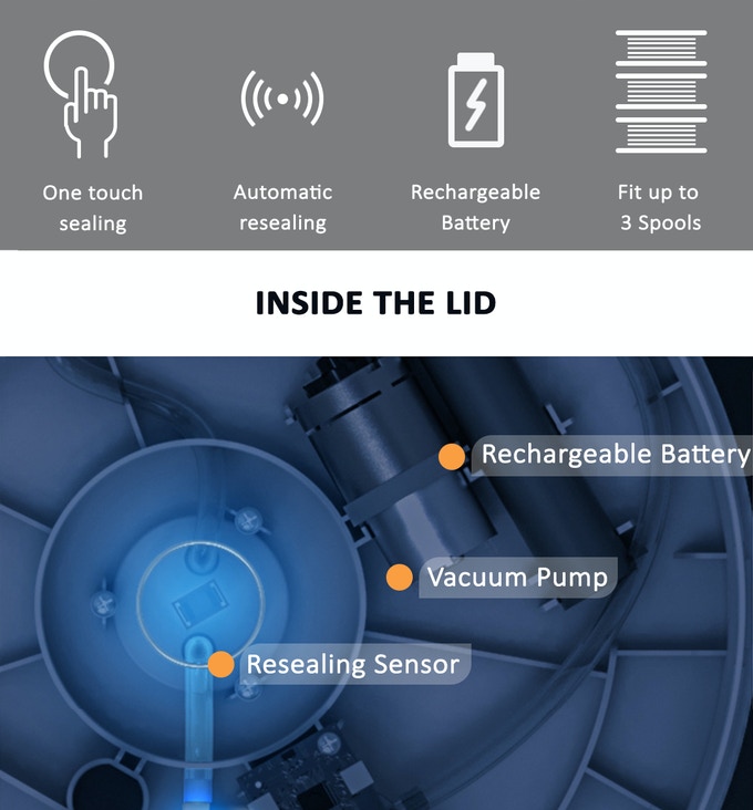 PrintDry’s Vacuum Sealed Filament Container is the Smartest Yet