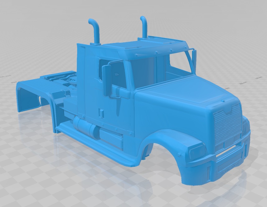 Tractor Trailer Printable Truck 3D Printable Shop