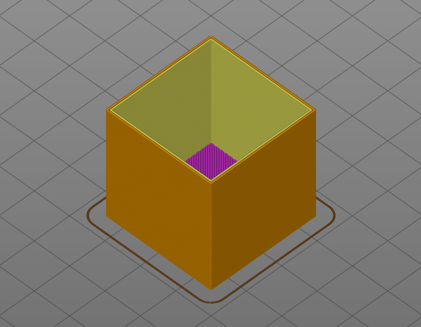 Sliced Cube For Flow Rate Calibration 3D Print Beginner