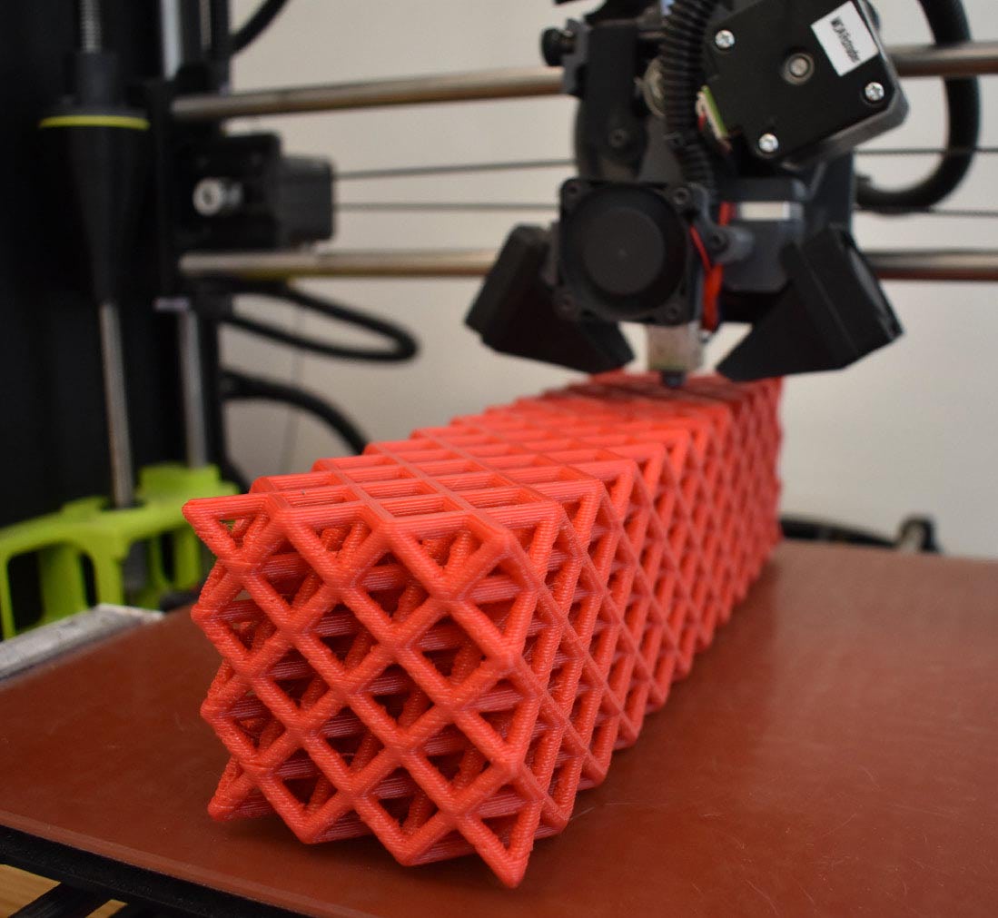 3D Printed Plastic Rebar Replacement Used to Make Greener Concrete