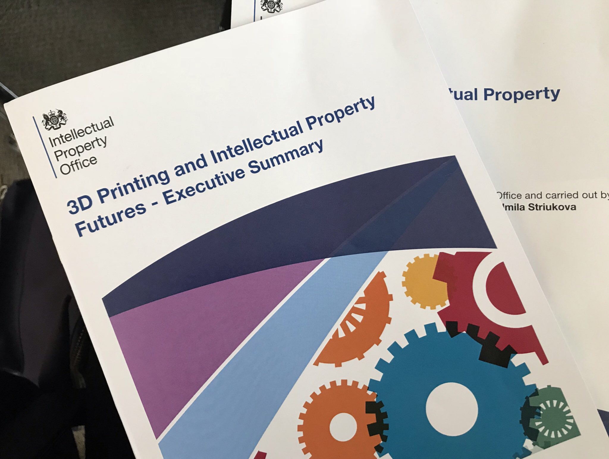 UK Intellectual Property Office considers its position on 3D printing