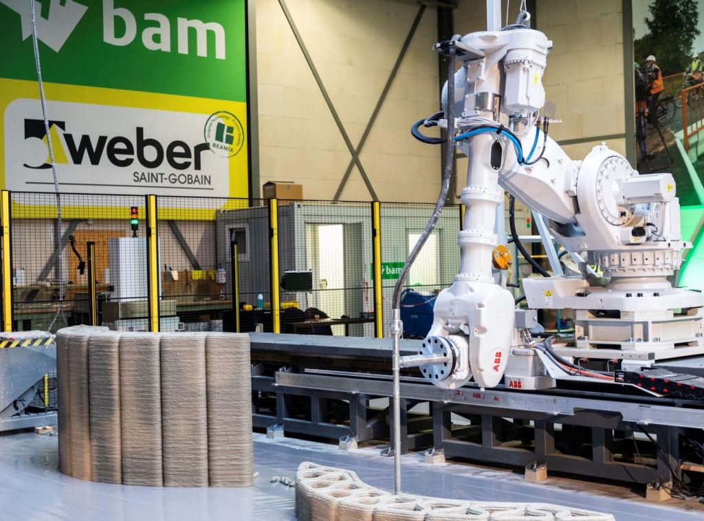 UK’s largest ever concrete 3D printed construction constructed by BAM
