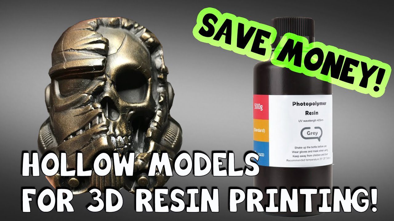 How to Hollow Models for 3D Resin Printing in Chitubox! 3d Put