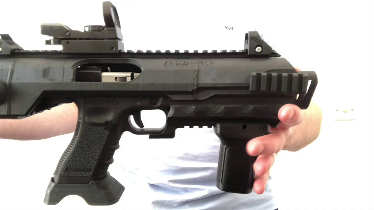 Airsoft Glock carbine kit 3D printed 3d Put