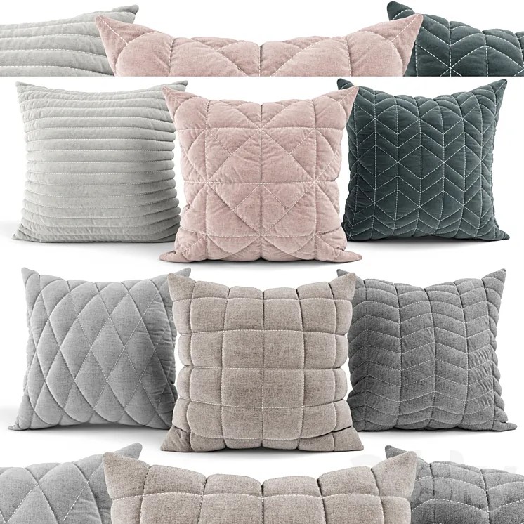 Decorative Pillows V002 3DS Max Model 3ds Max Files