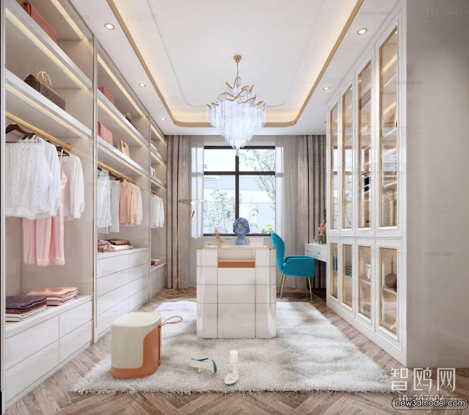 Dressing Room 3D Models 3D Interior Scenes 044 3ds Max Files