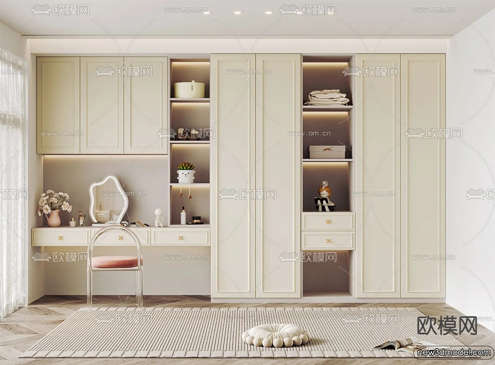 Dressing Room 3D Models 3D Interior Scenes 142 3ds Max Files