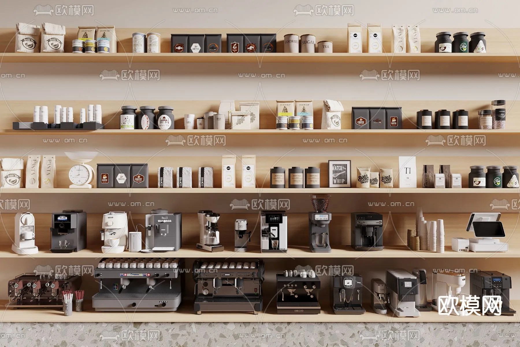 Set Of Oriental Plates 3DS Max Model 3ds Max Files