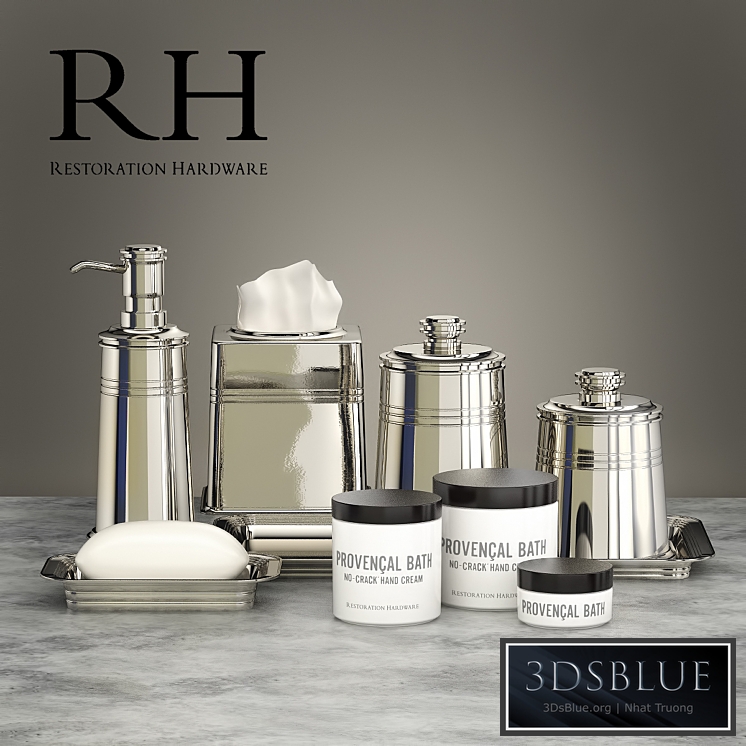 Set for bathrooms Restoration Hardware METAL APOTHECARY ACCESSORIES
