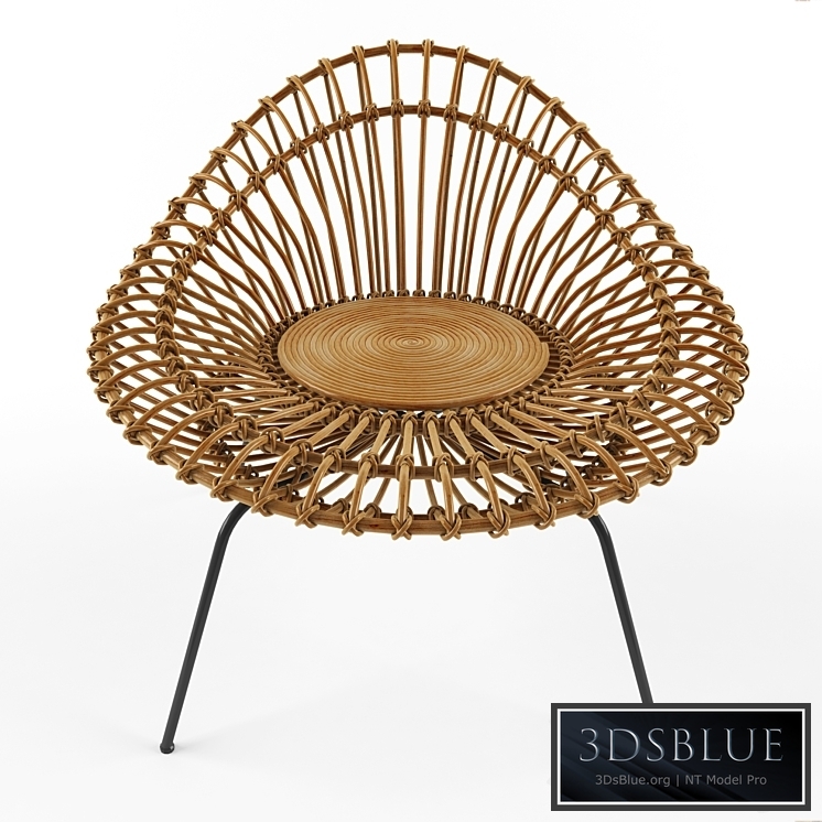 Rattan lounge chair