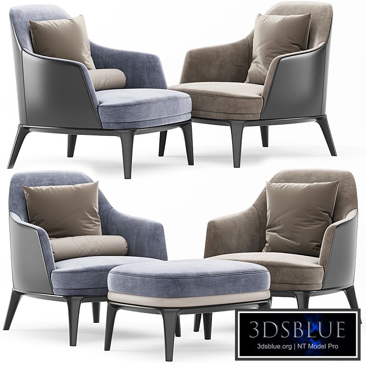 Poliform Jane Armchair Jane Footstool