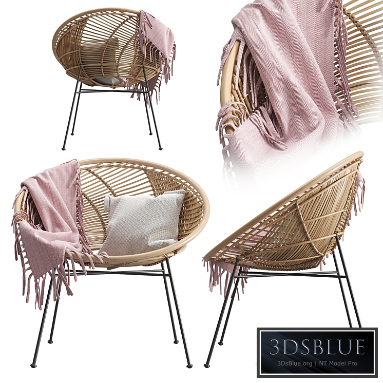 Rattan Lounge Chair HKLiving