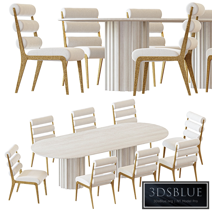 Baker Huxley Dining Table and Lucca Chair