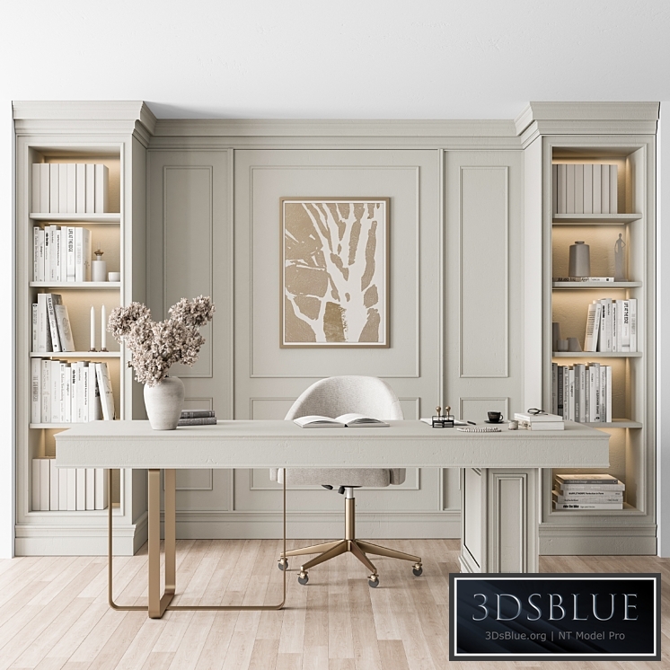 Classic Boss Desk and Library Set Office Furniture 277